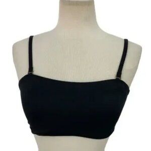 Andie Bikini Top M Black Bora Bora NWT‎ Convertible Straps 7773